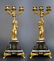 Large French Gilt Bronze Figural Clock Set - 4