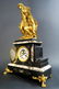 Large French Gilt Bronze Figural Clock Set - 5
