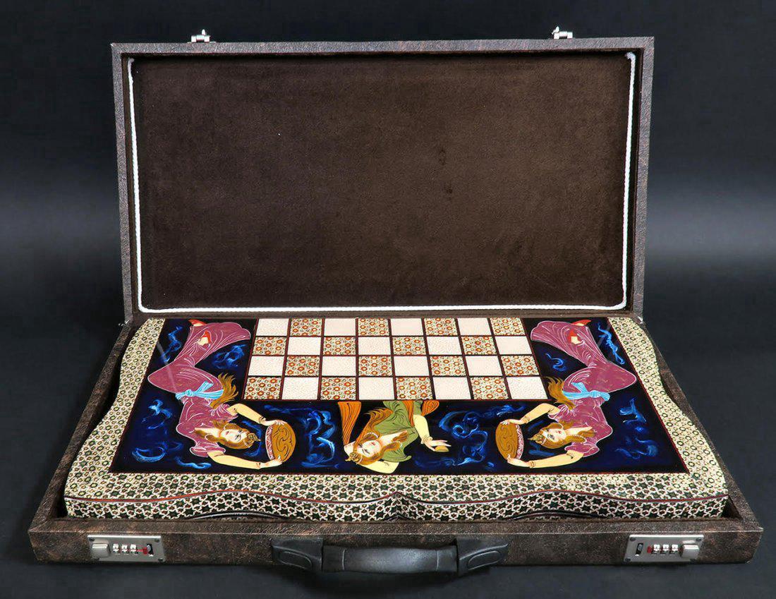 Rare Hand Made (Khatam) Persian Backgammon (1 of 6)