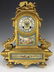 19 C. French Garniture Gilt Bronze Clock Set - 2