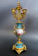 19th C. Sevres Jeweled Turquoise Clock Set - 8