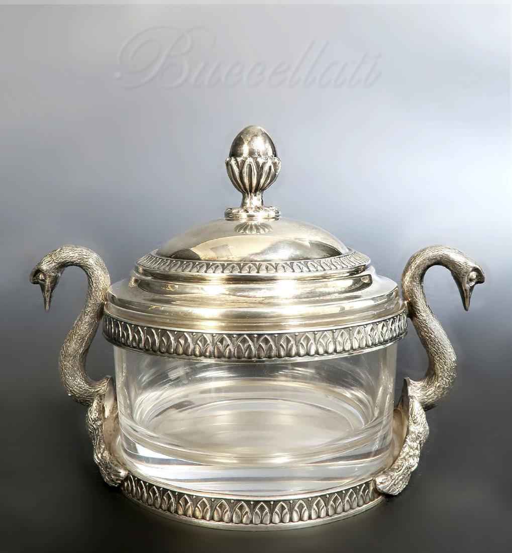 "Buccellati" Sterling Silver Swan Sugar Bowl. Signed! (1 of 4)