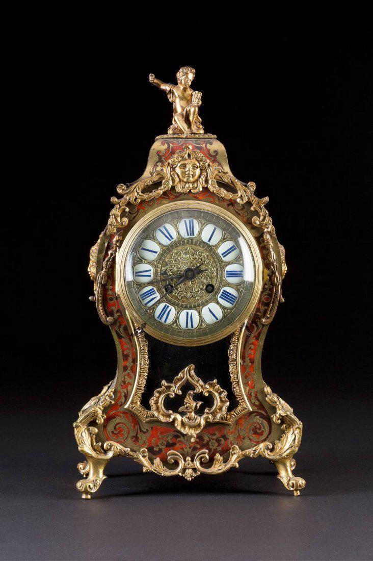 19th C. French Boulle Figural Clock (1 of 1)