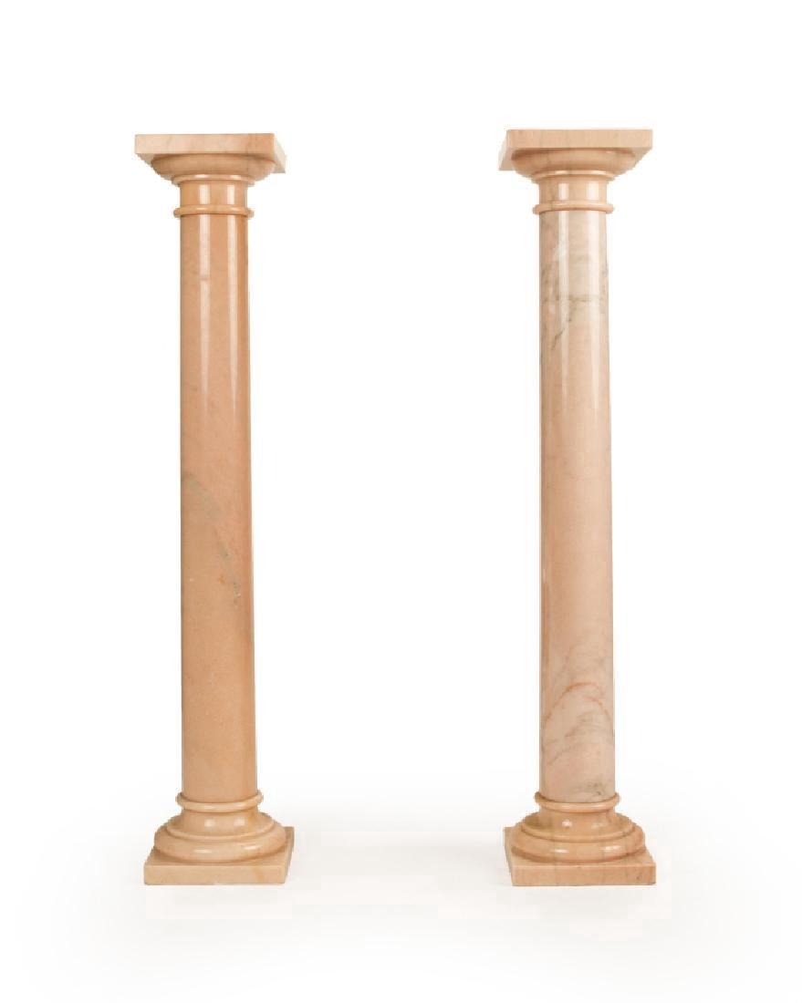A pair of pink marble Tuscan columns (1 of 1)
