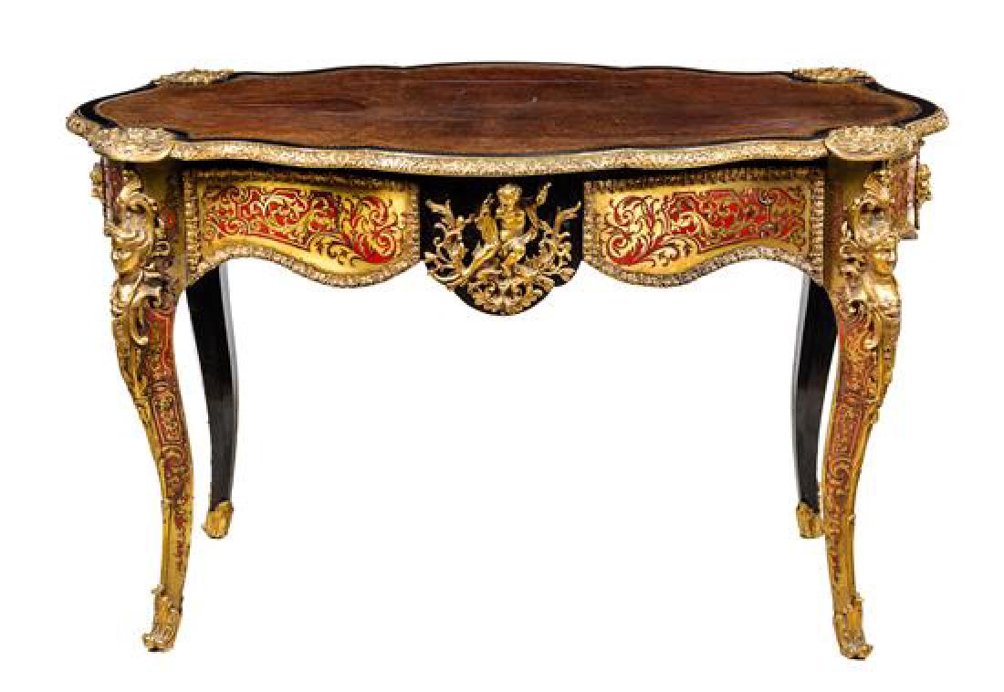 Napoleon III Style Mounted Boulle Marquetry Table (1 of 1)