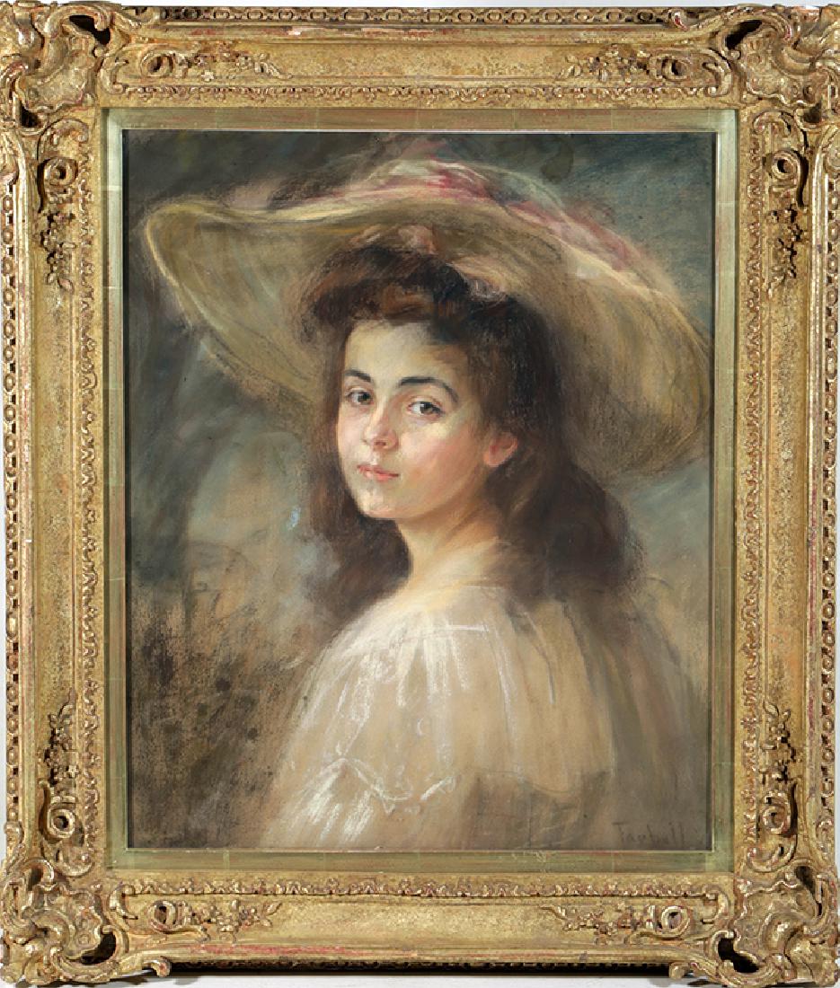 Edmund Charles Tarbell's "Young Lady with Hat" Painting (1 of 2)