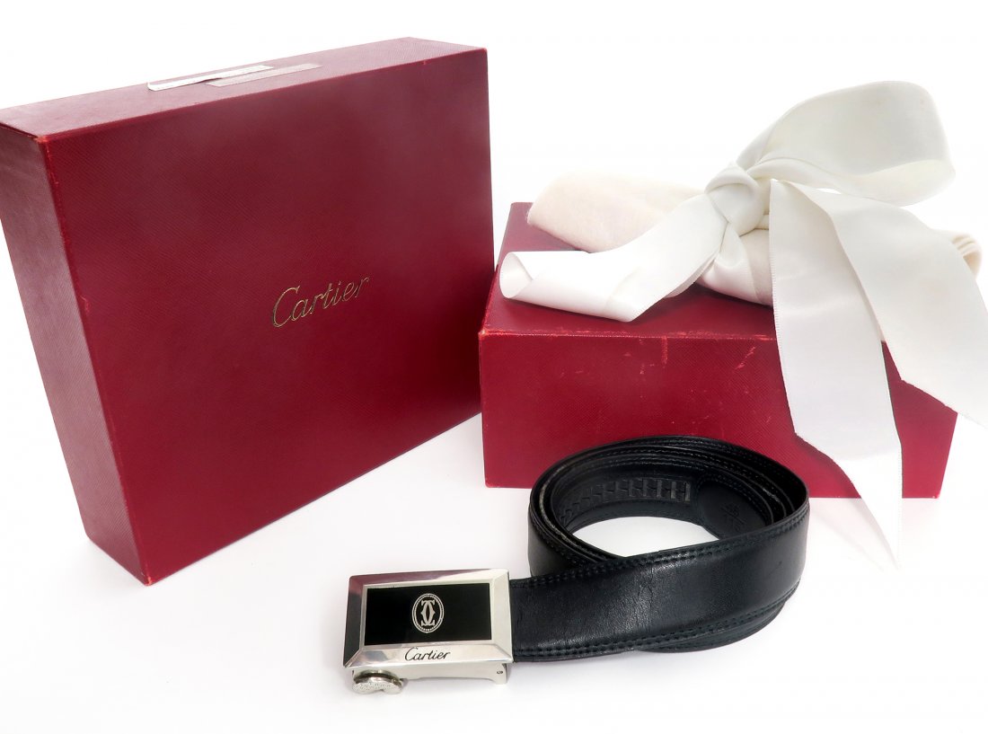 Authentic CARTIER Leather belt (1 of 3)