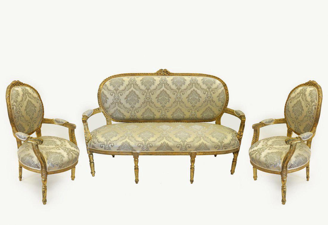 19th C. French Louis XVI Style Salon Set (1 of 1)