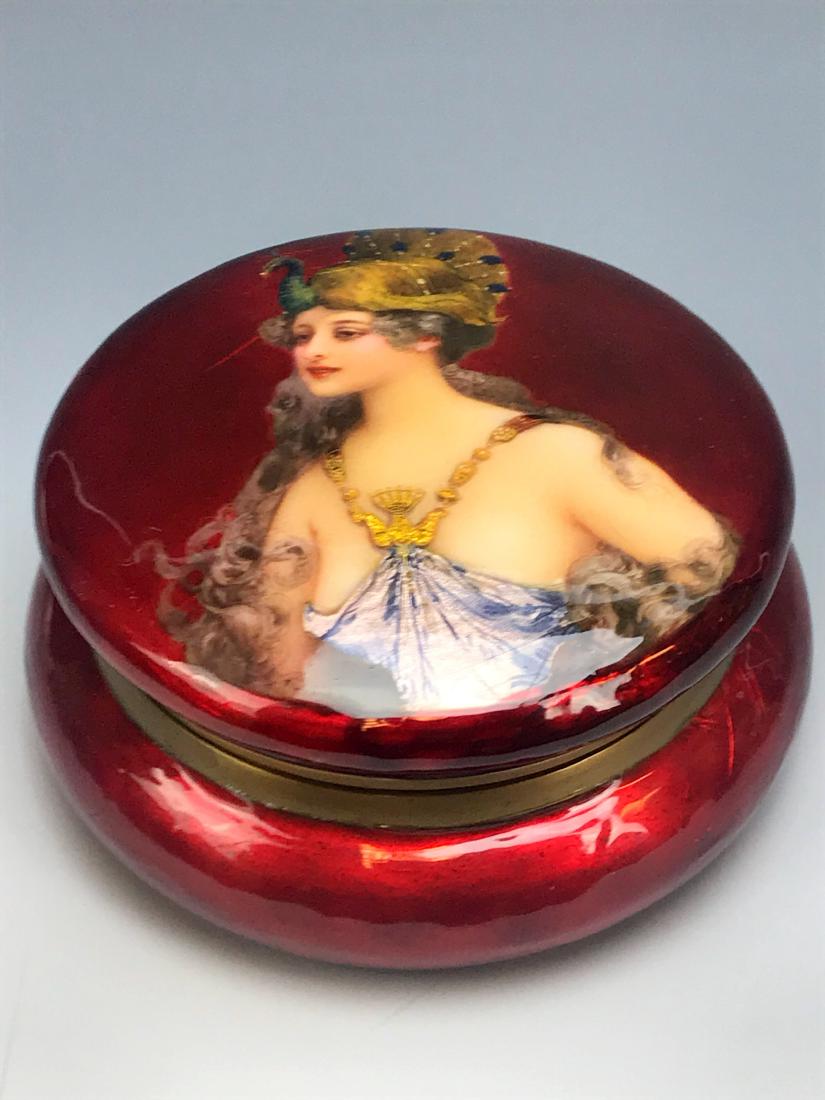 19th C. French Enamel Jewelry Box (1 of 3)