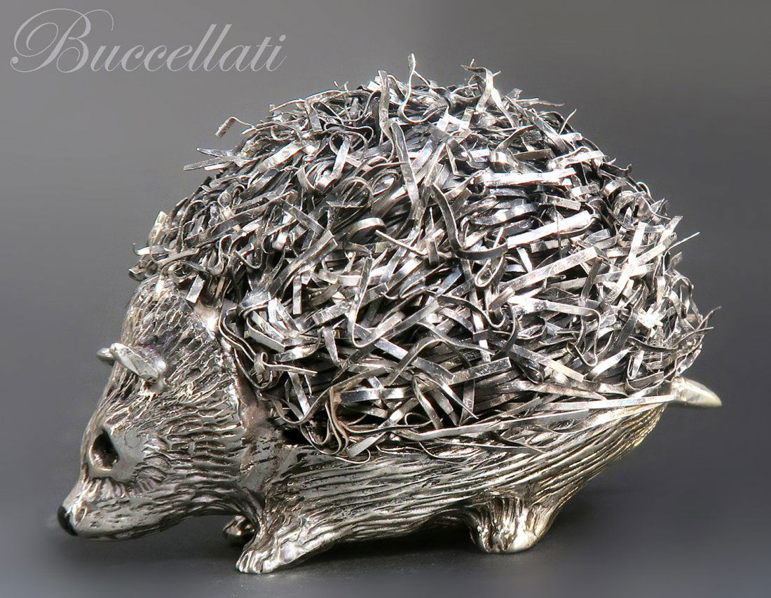 "Mario Buccellati", Italian Sterling Silver Hedgehog (1 of 5)