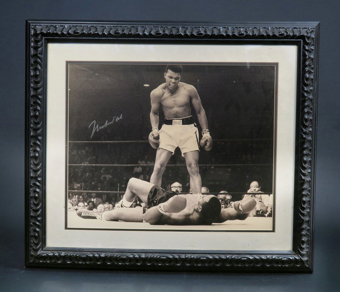 "Muhammad Ali Taunting Sonny Liston" With Signature (1 of 3)
