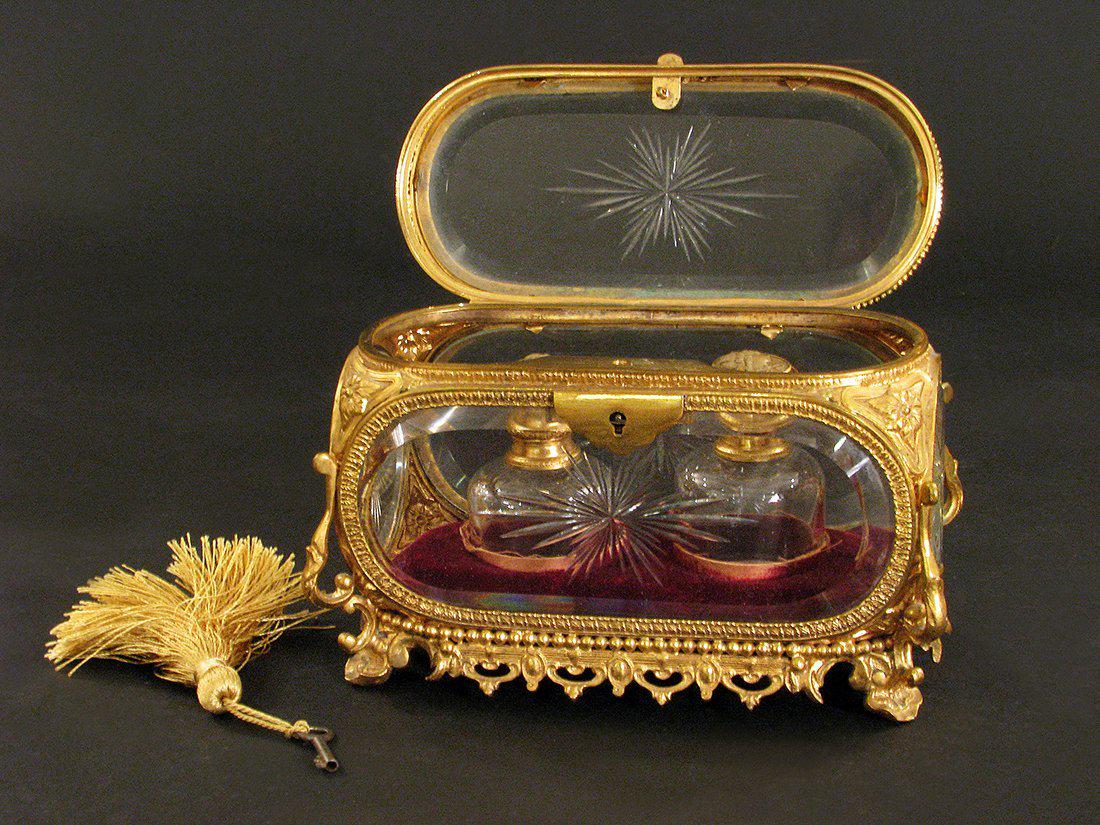 19th Century Baccarat Perfume Bottles Casket (1 of 7)