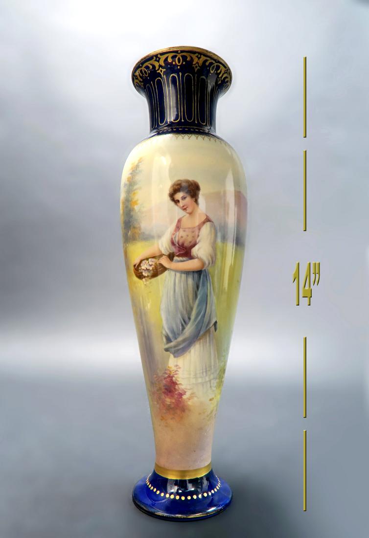 19th C. Royal Bonn Hand Painted Vase (1 of 6)
