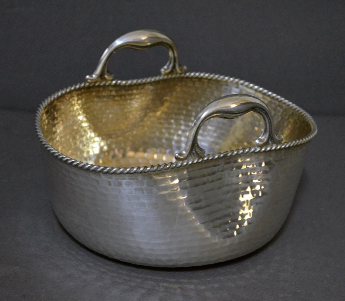 ITALIAN BUCCELLATI STERLING SILVER WEAVED BASKET SIGNED (1 of 7)