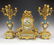 19 C. French Garniture Gilt Bronze Clock Set