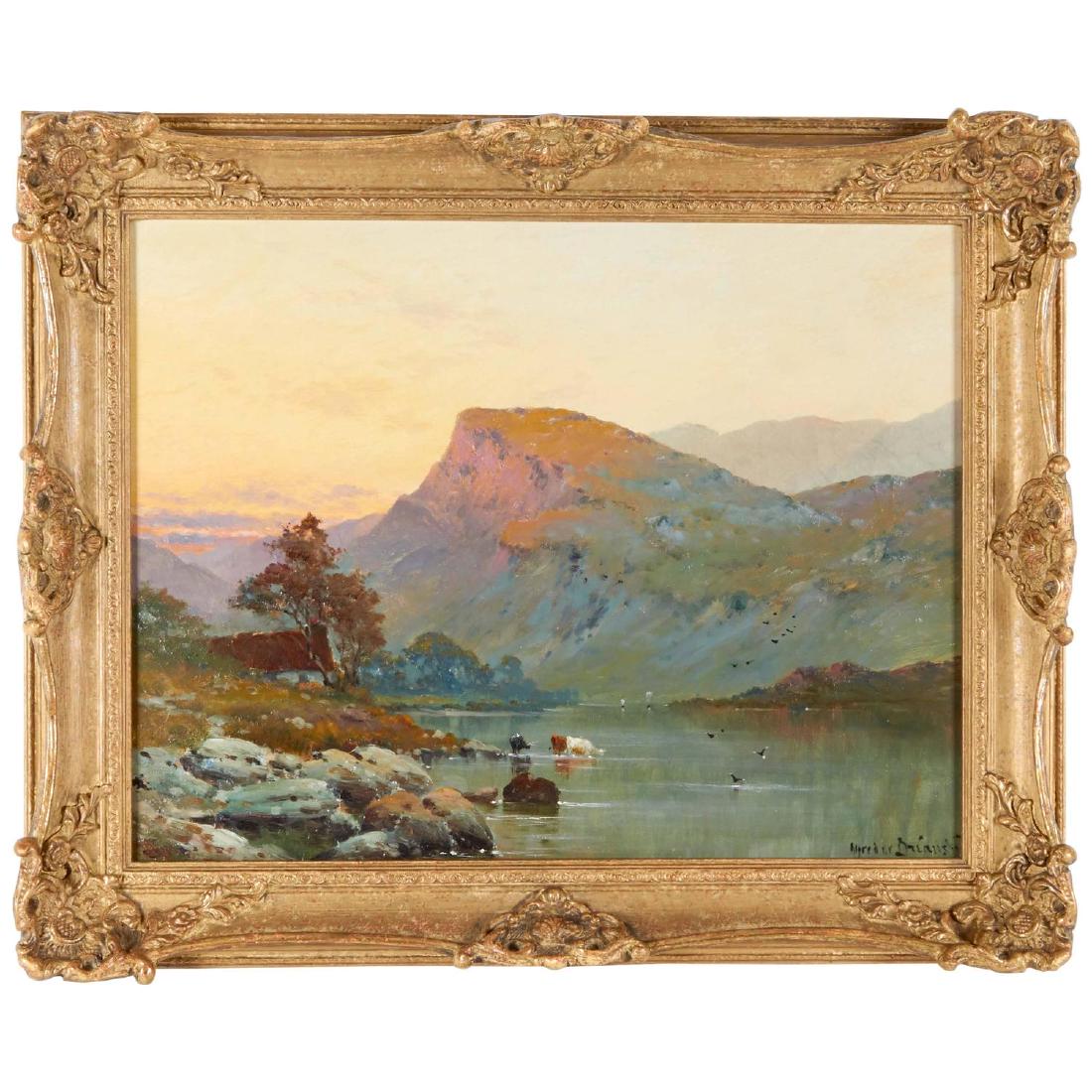 "Nantile Lake - North Wales" By Alfred de Breanski Sr. (1 of 8)