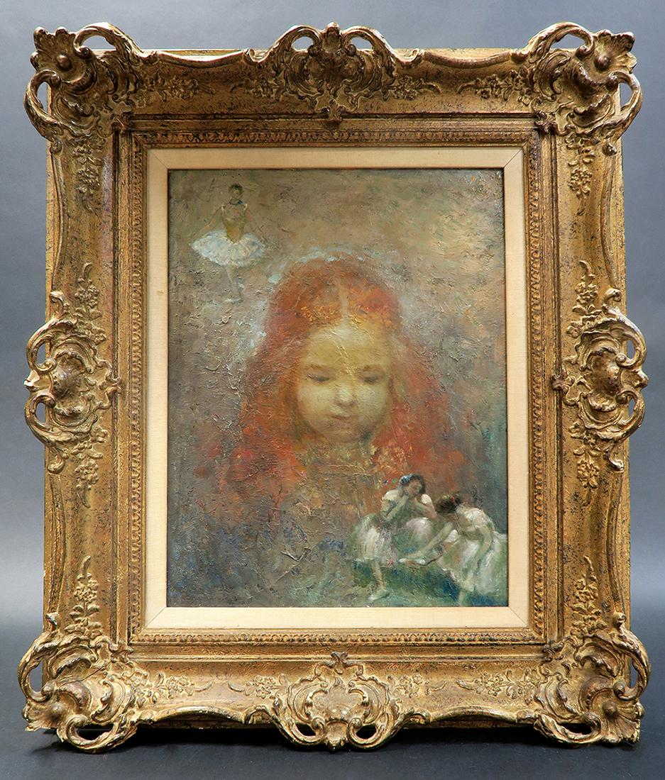 "Ballerinas" Oil On Canvas After Edgar Degas (1 of 3)