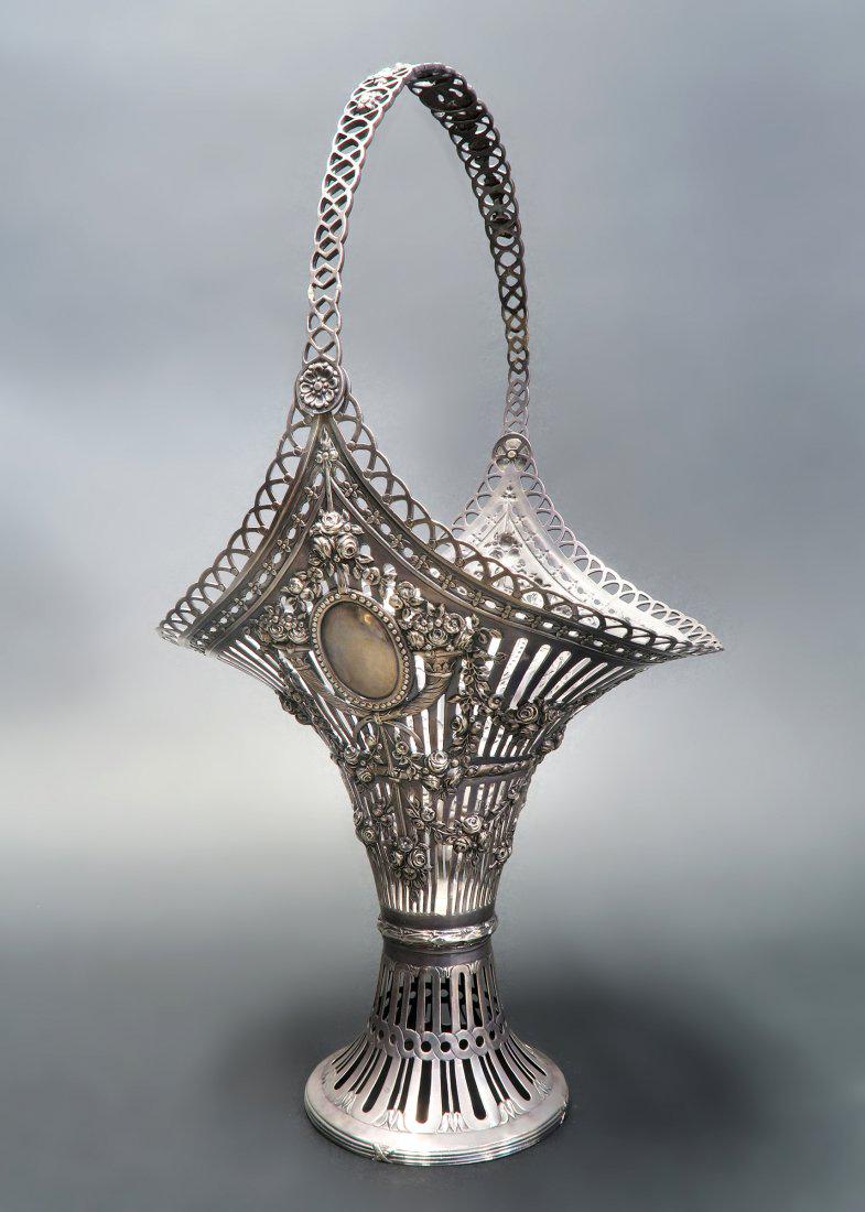 19th C. Ornate 800 Silver Basket (1 of 5)