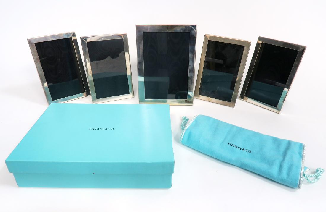 Set of 5 "Tiffany & Co." Sterling Silver Picture Frames (1 of 5)