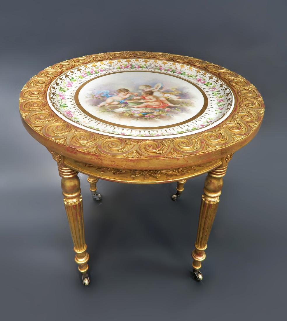 19th C. French Sevres Side Table (1 of 7)