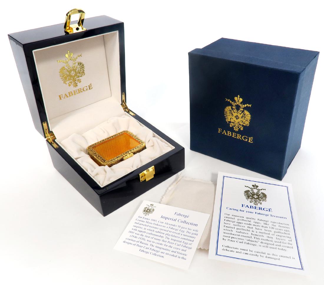 Faberge Limited Edition Pill Box: Faberge Limited Edition Pill Box. 3" x 2.1"