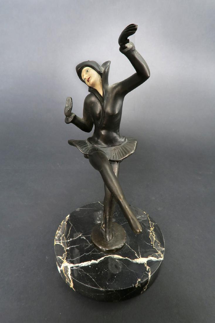 Art Deco Bronze "Woman Dancer" Sculpture (1 of 5)