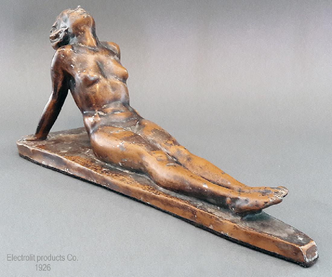 1926 "Lady Sunbathing" Electrolit Products Co. Statue (1 of 12)