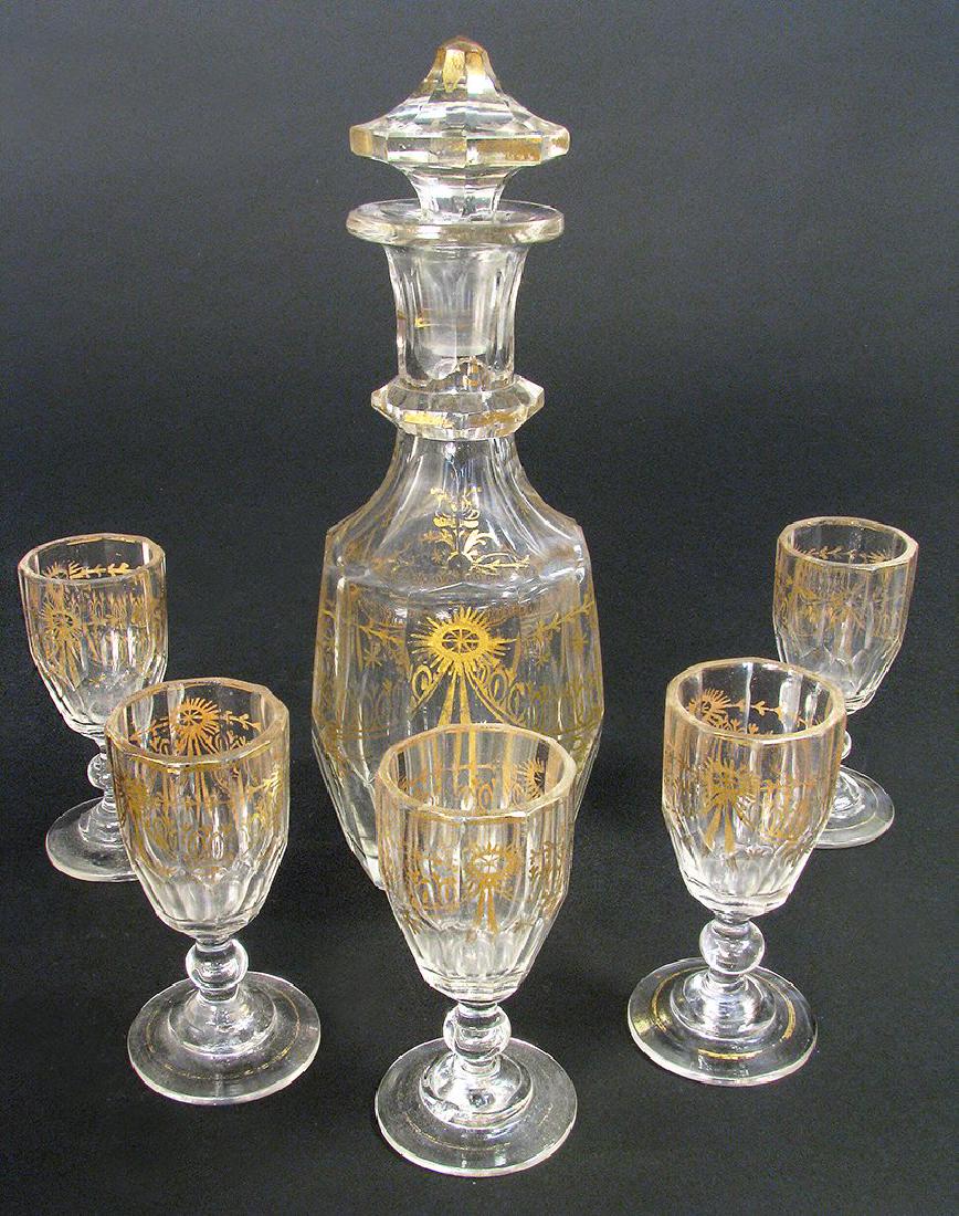 19th C. French Baccarat Crystal Liquor Set (1 of 4)