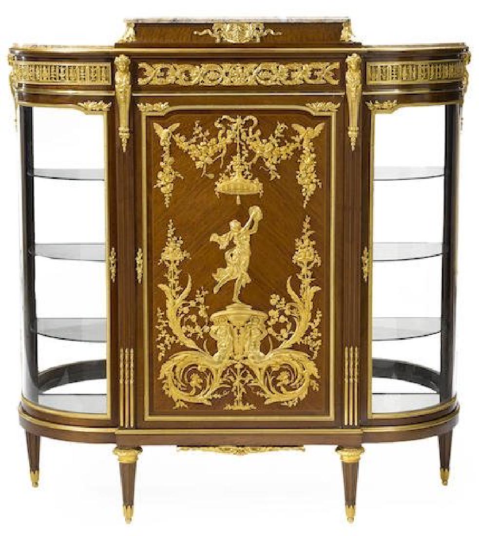 Gilt Bronze Mahogany Vitrine Cabinet Attr. F. Linke (1 of 3)