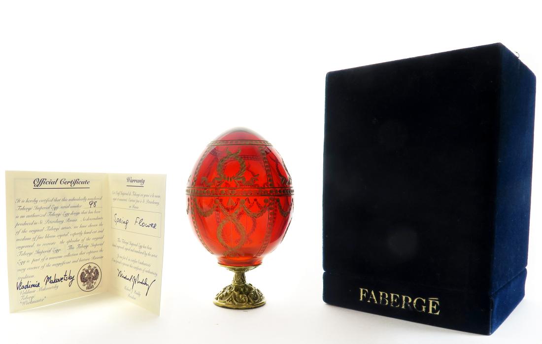 Faberge Imperial Egg Handcut Russian Crystal (1 of 3)