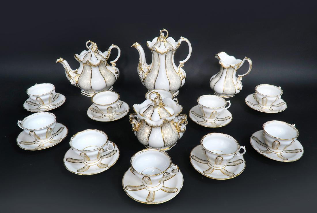 19th C. German C.T. Altwasser Tea & Coffee Set, 24 Pcs! (1 of 8)