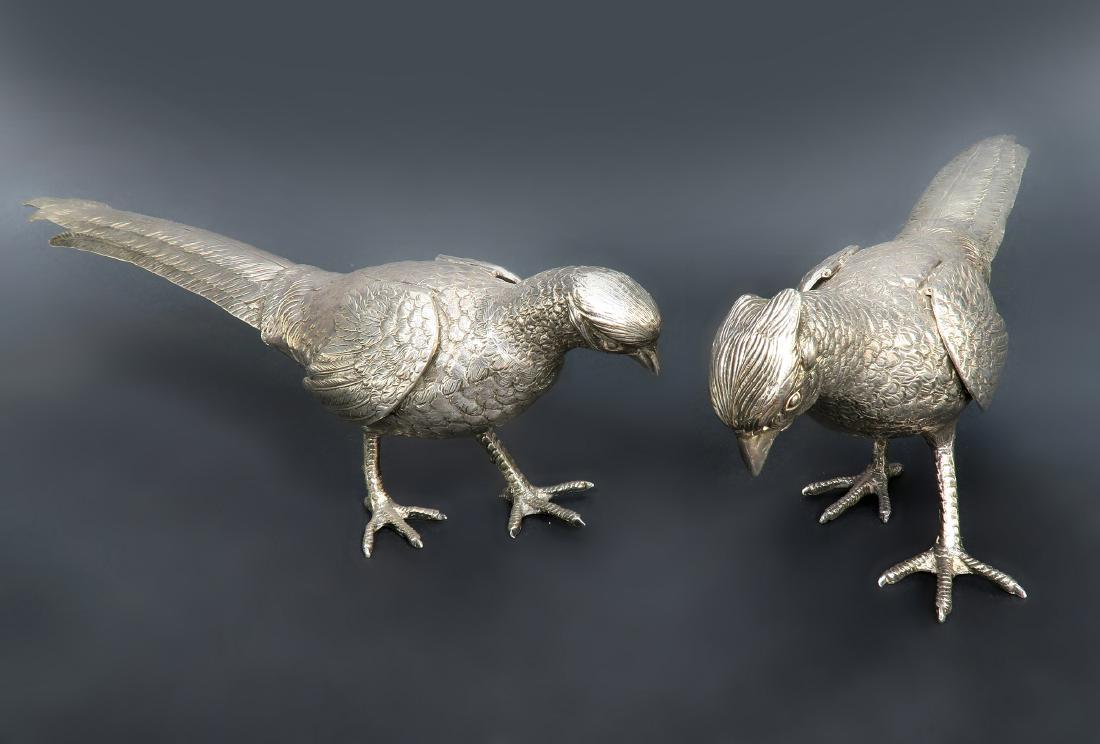 16" Pair of Large Sterling Silver Birds (1 of 7)