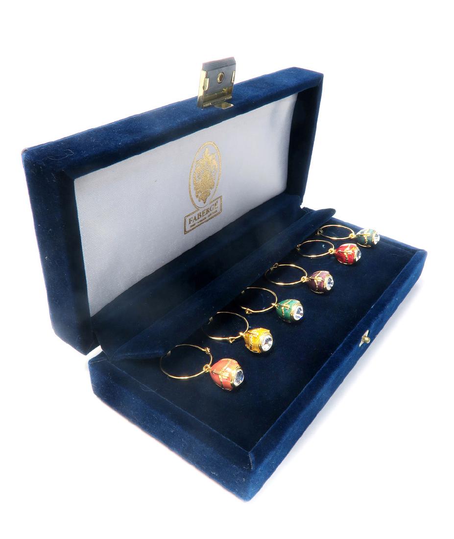 Faberge Egg Pendant Wine Charms Mar 28, 2019 Royal Antiques in CA