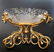 French Bronze & Baccarat Crystal Centerpiece