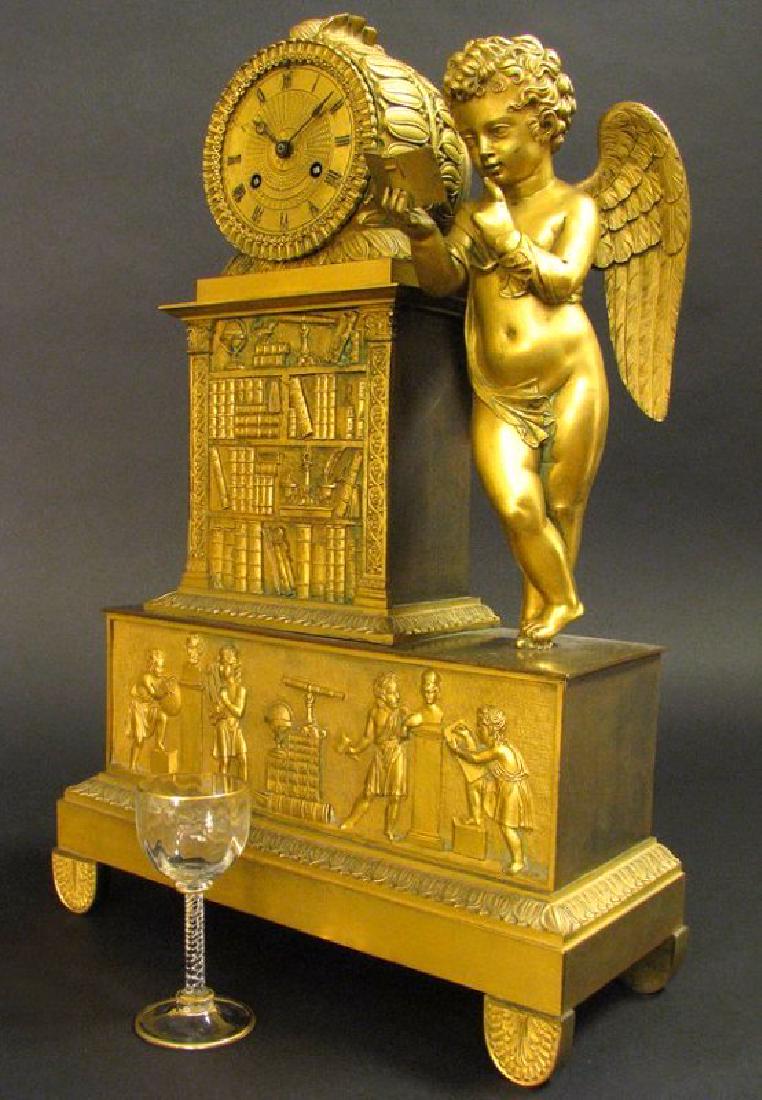 Magnificent 19th C. Large Empire Figural Clock (1 of 9)