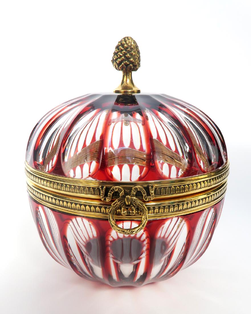 Faberge Crystal Lidded Candy Dish (1 of 6)