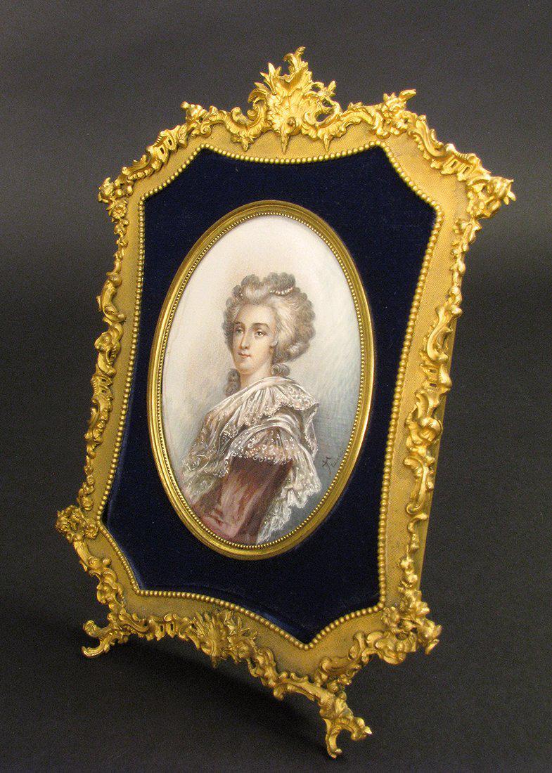 Exceptional Painting in a Very fine Bronze Frame (1 of 8)