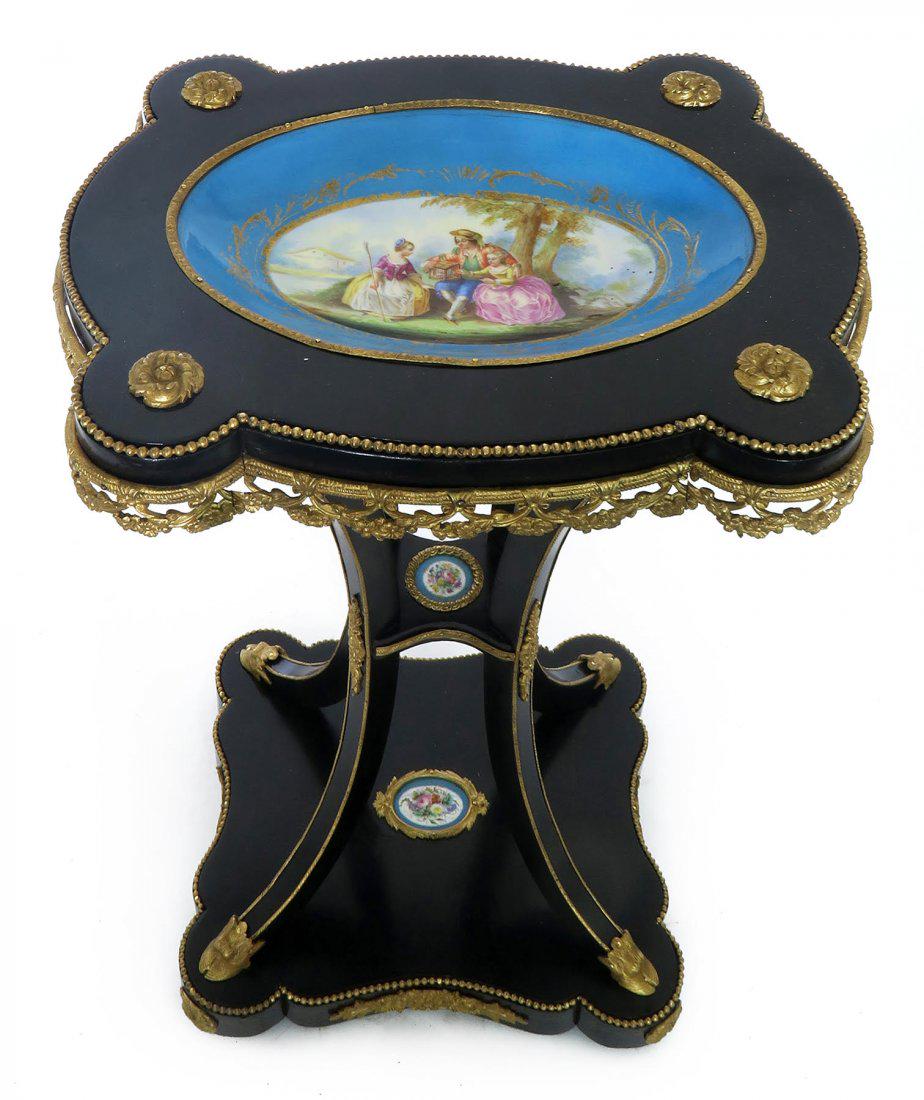 French Bronze & Sevres Porcelain Side Table (1 of 5)