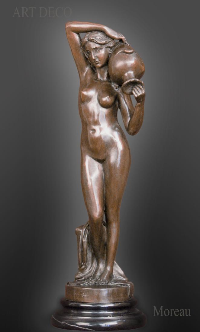 The Source" 18.5" Bronze Statue Signed By "Moreau" (1 of 10)