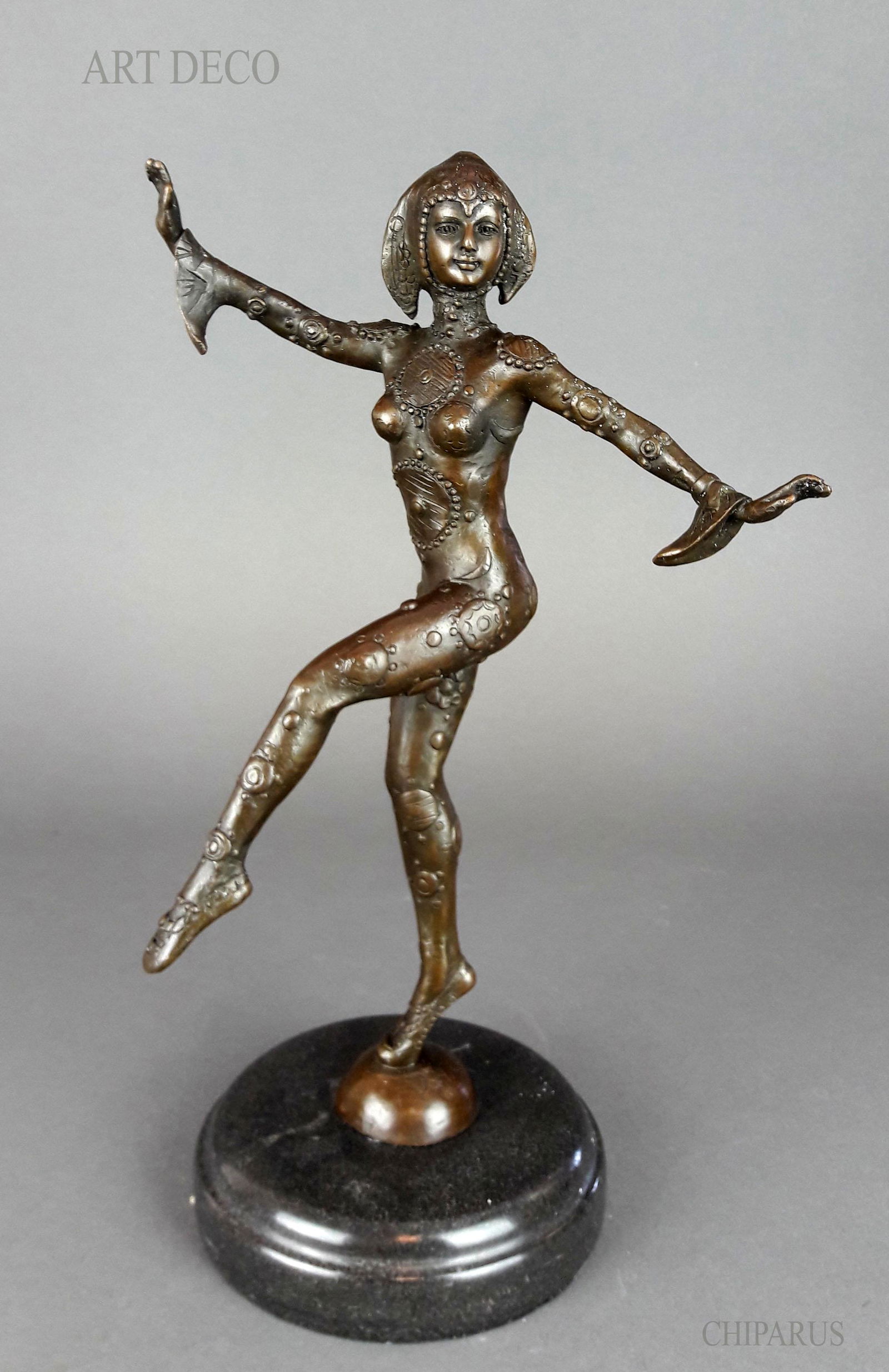 After CHIPARUS Ballet Dancer 12\" Bronze Statue, (1 of 14)