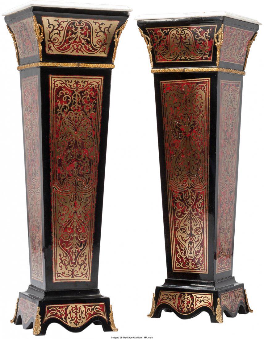 A Pair of Napoleon III-Style Faux Painted Boulle (1 of 3)