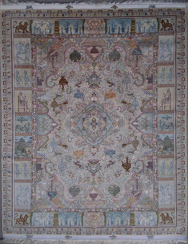 Museum Quality Tabriz Pictorial Persian Rug (1 of 2)