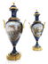 French Pair of 19th C. Sevres Hand Painted Vases/Urns - 6