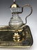 French Jeweled Hand Engraved Gilt Silver Cruet Set - 8