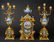 19TH CENTURY FRENCH SEVERS CLOCK SET