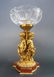 Large Figural Bronze Baccarat Centerpiece. 19th C.