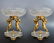 19th C. Figural Bronze & Crystal Baccarat Garniture Set - 2