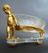 19th C. Figural Bronze & Crystal Baccarat Garniture Set - 7