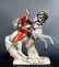 Rare Meissen Figure of Husar Horse Riding