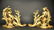 Pair of French Louis XV Style Gilt Bronze Chenets